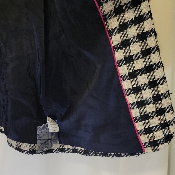 Talbots Women's Black and White Checkered Jacket - Picture 9 of 14